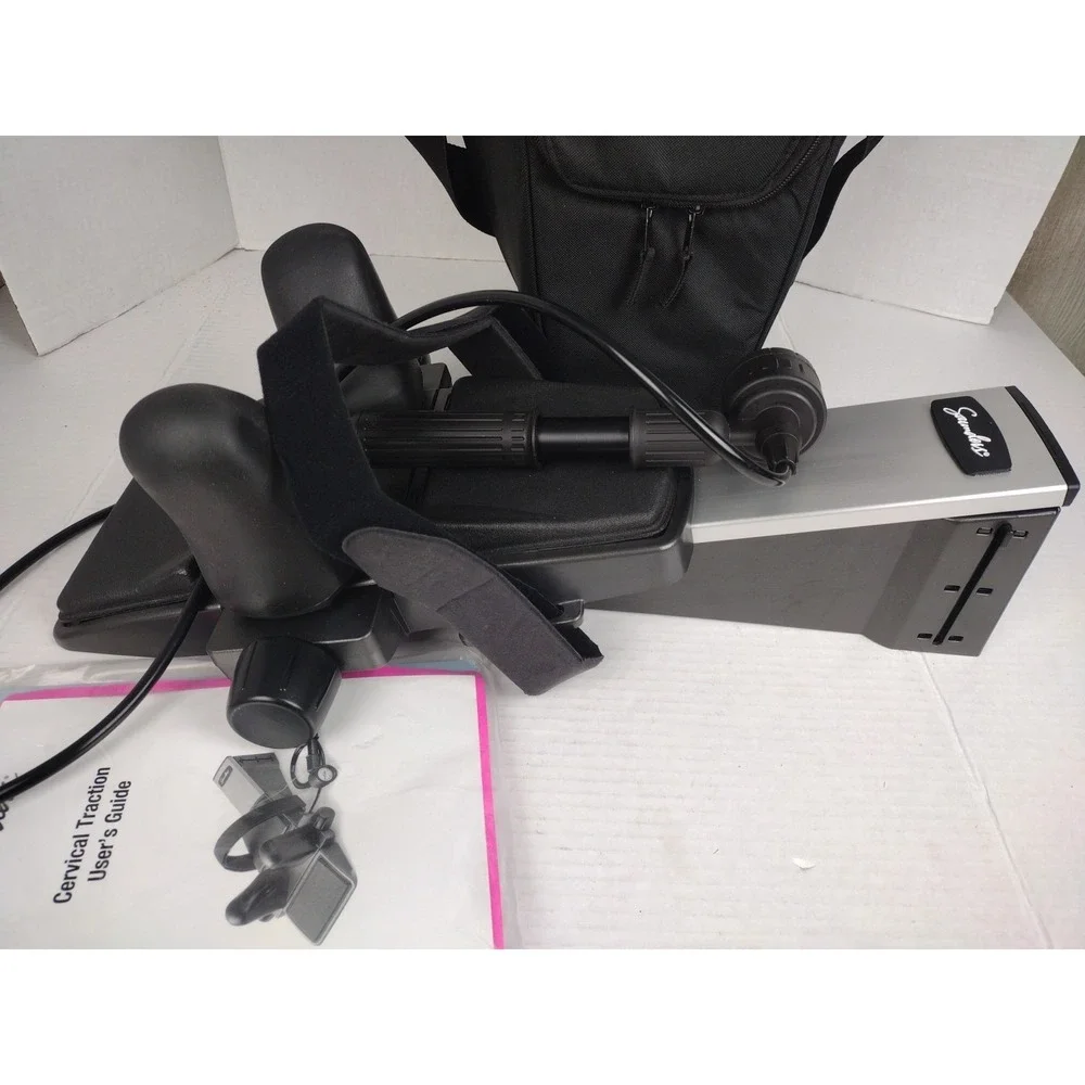 Saunder Cervical Traction Device With Deluxe Carrying Case, Pump and Manual